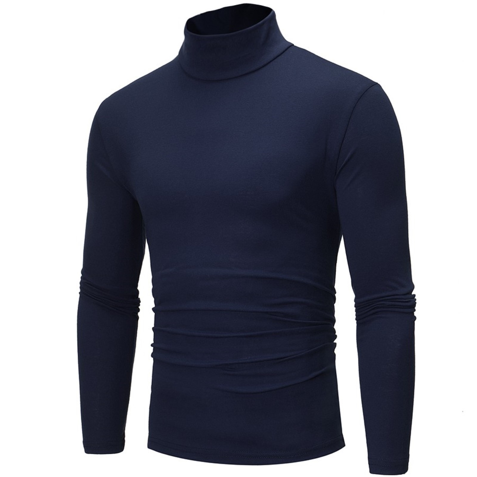 thumbnail image 1 of Ropa interior térmica de cuello alto para hombre, ideal para el invierno: jersey básico de manga larga para uso diario, 1 of 5